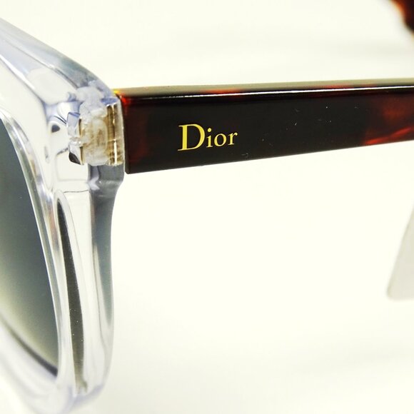 CHRISTIAN DIOR  DIORMANIA2-0T6V/KU Khaki Havana /Blue Avio Sunglasses - Picture 6 of 11